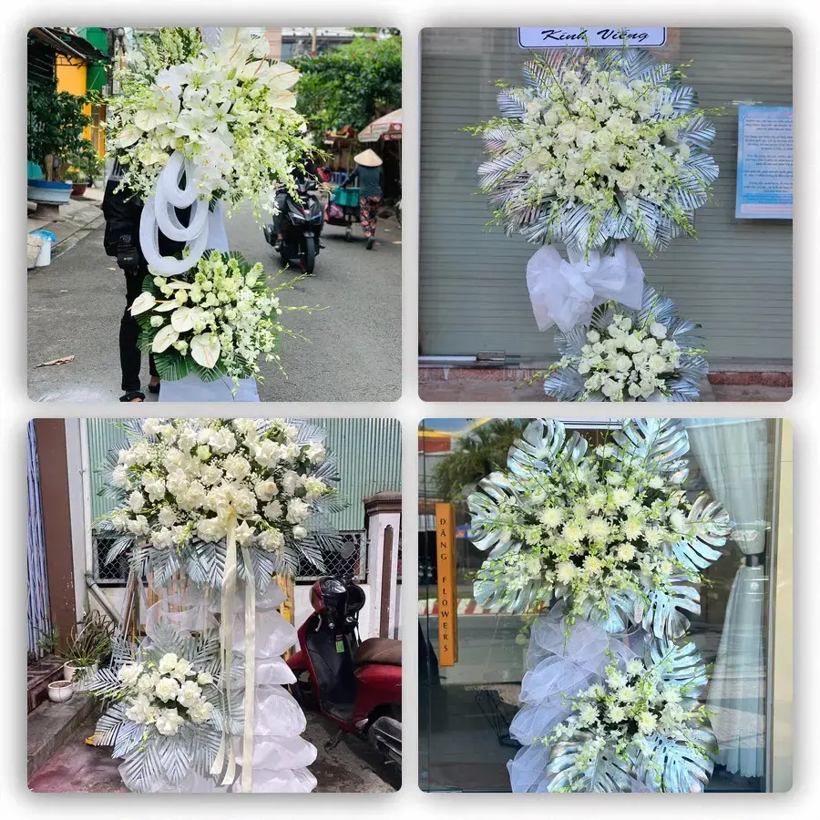 Bốn mẫu hoa đám tang Cái Tàu Hạ