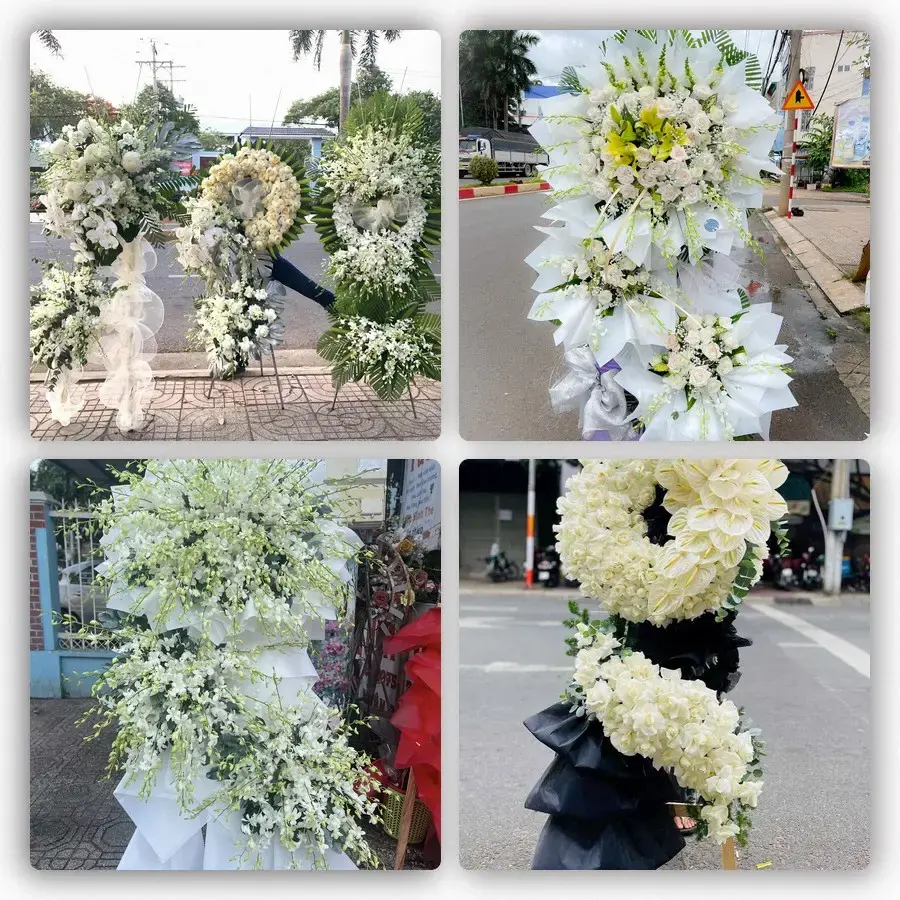 Bốn mẫu hoa đám tang Cành Nàng