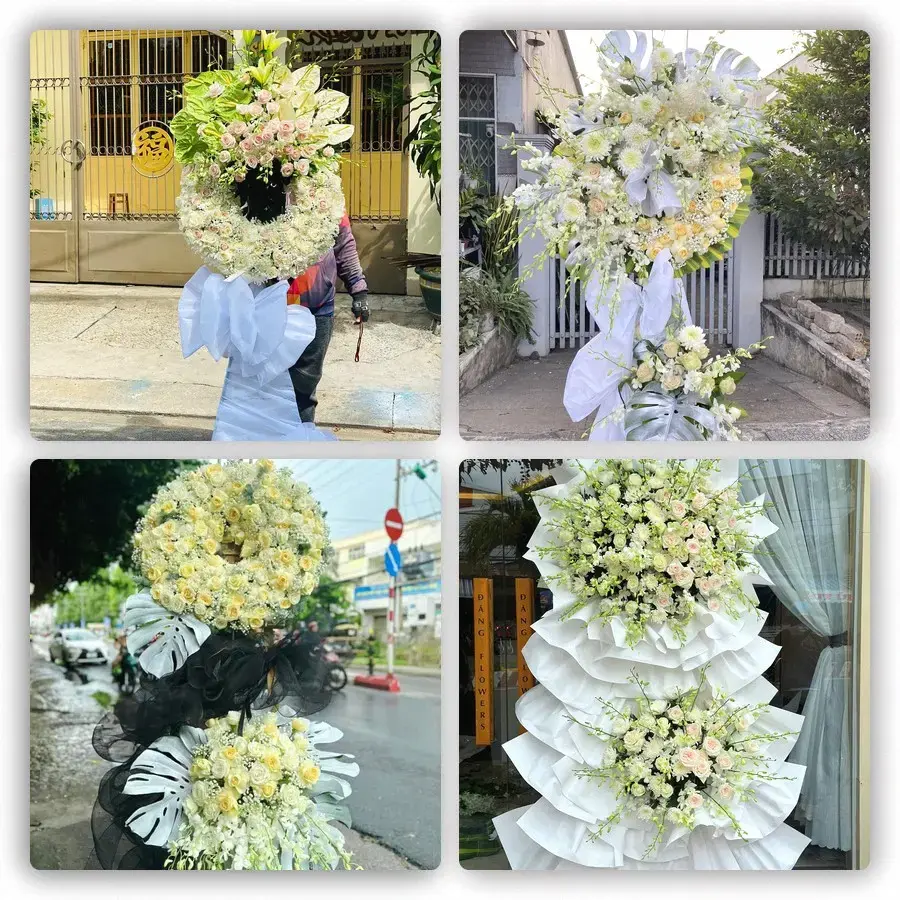 Bốn mẫu hoa đám tang Cầu Ngang