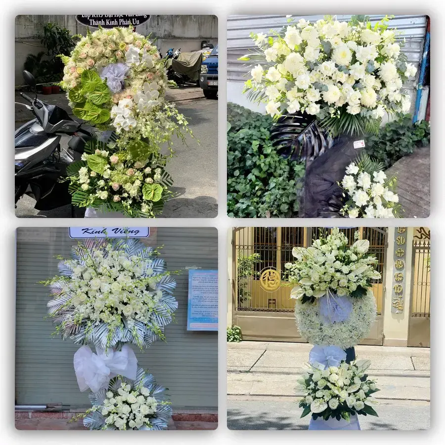 Bốn mẫu hoa đám tang Cầu Quan