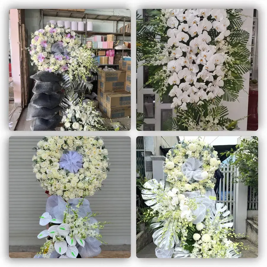 Bốn mẫu hoa đám tang Cây Dương