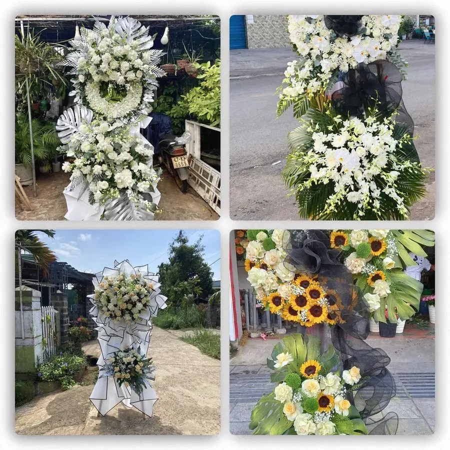 Bốn mẫu hoa đám tang Châu Hưng