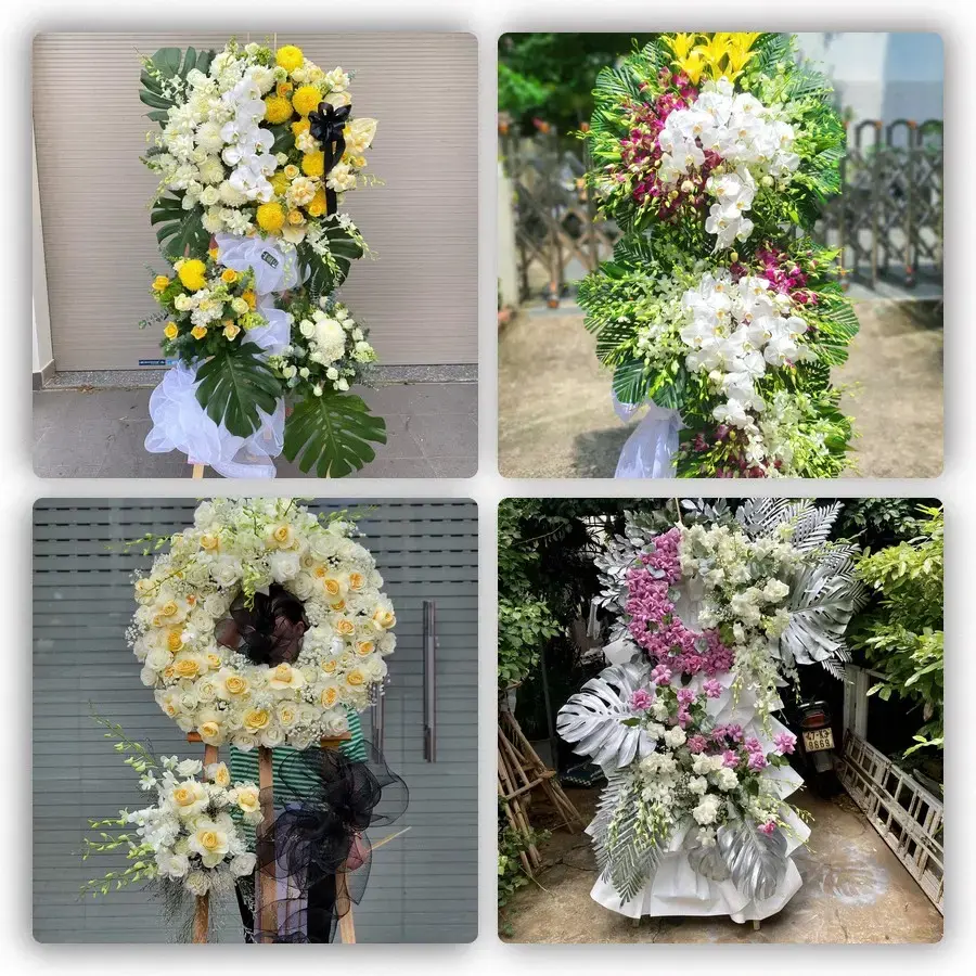 Bốn mẫu hoa đám tang Châu Thành