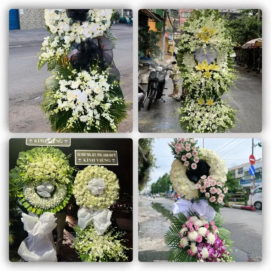 Bốn mẫu hoa đám tang Chi Lăng