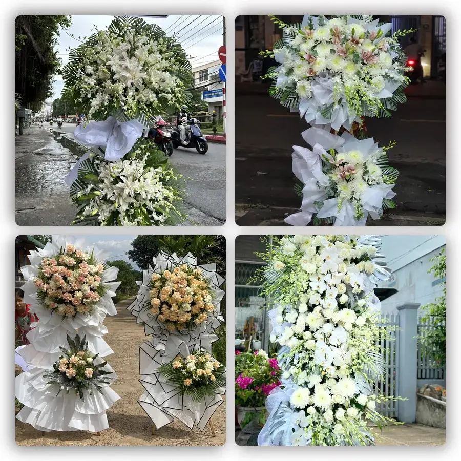 Bốn mẫu hoa đám tang Chi Lăng