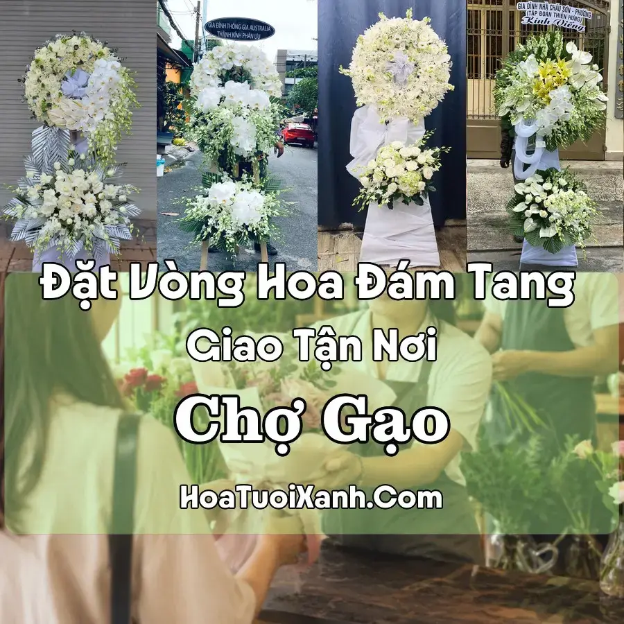Hoa đám tang Chợ Gạo