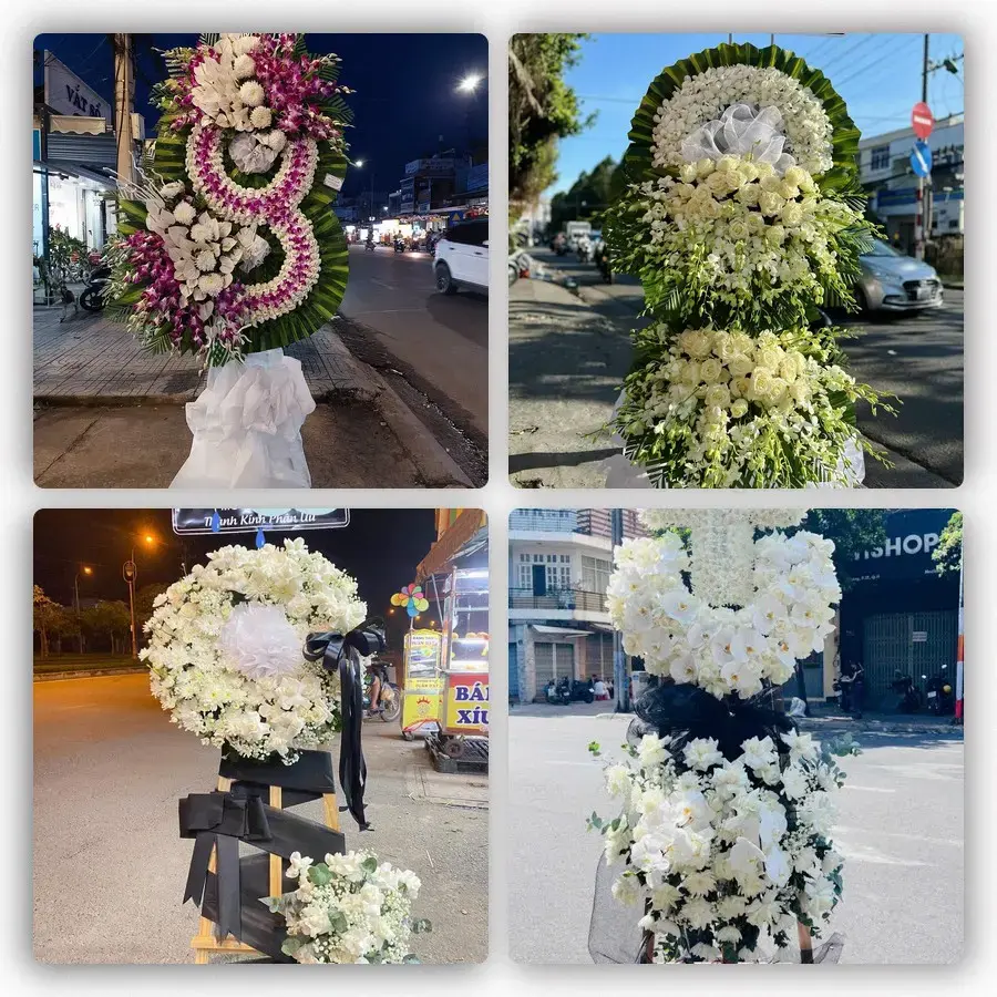Bốn mẫu hoa đám tang Chũ