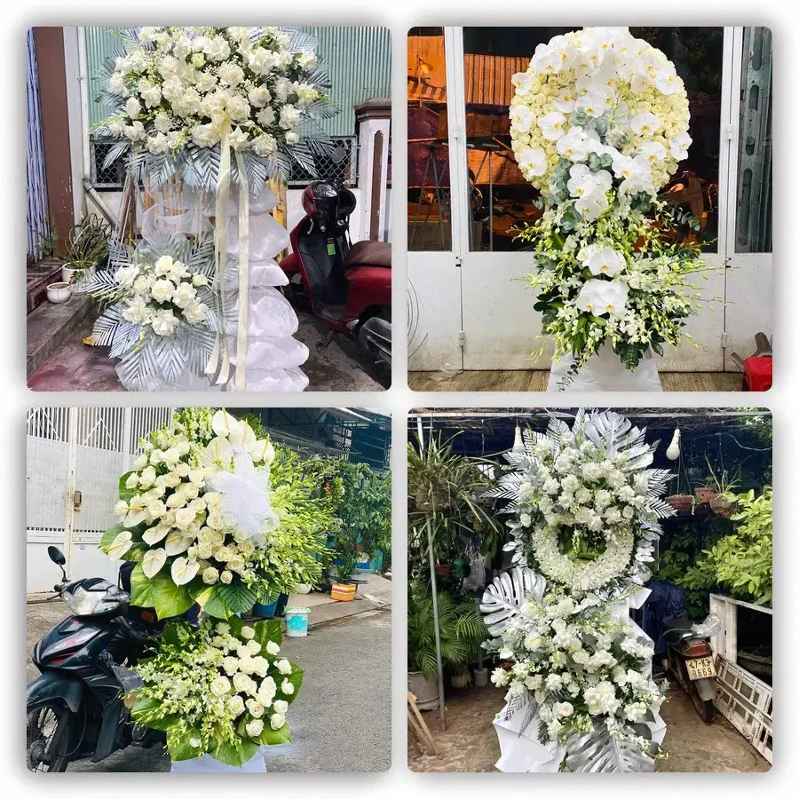Bốn mẫu hoa đám tang Chư Prông