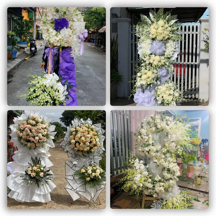 Bốn mẫu hoa đám tang Chư Ty