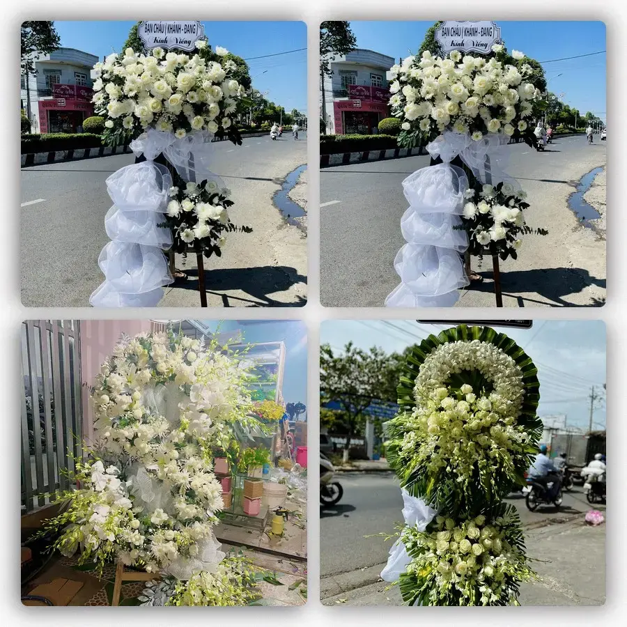 Bốn mẫu hoa đám tang Cổ Phúc