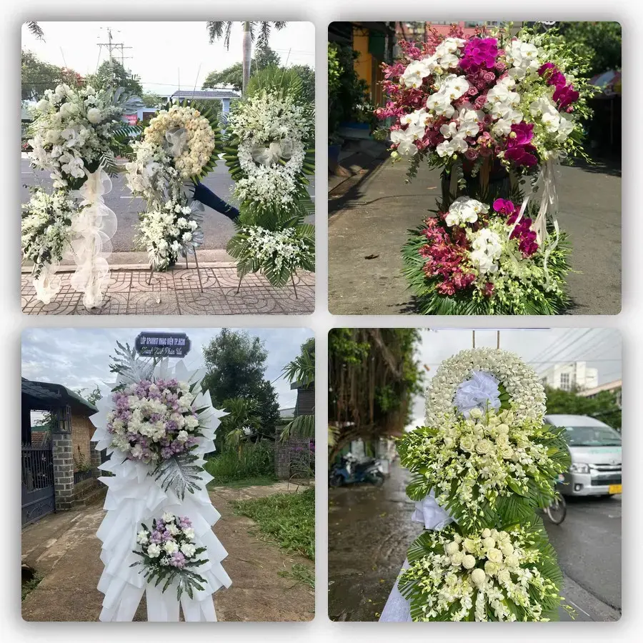 Bốn mẫu hoa đám tang Cô Tô