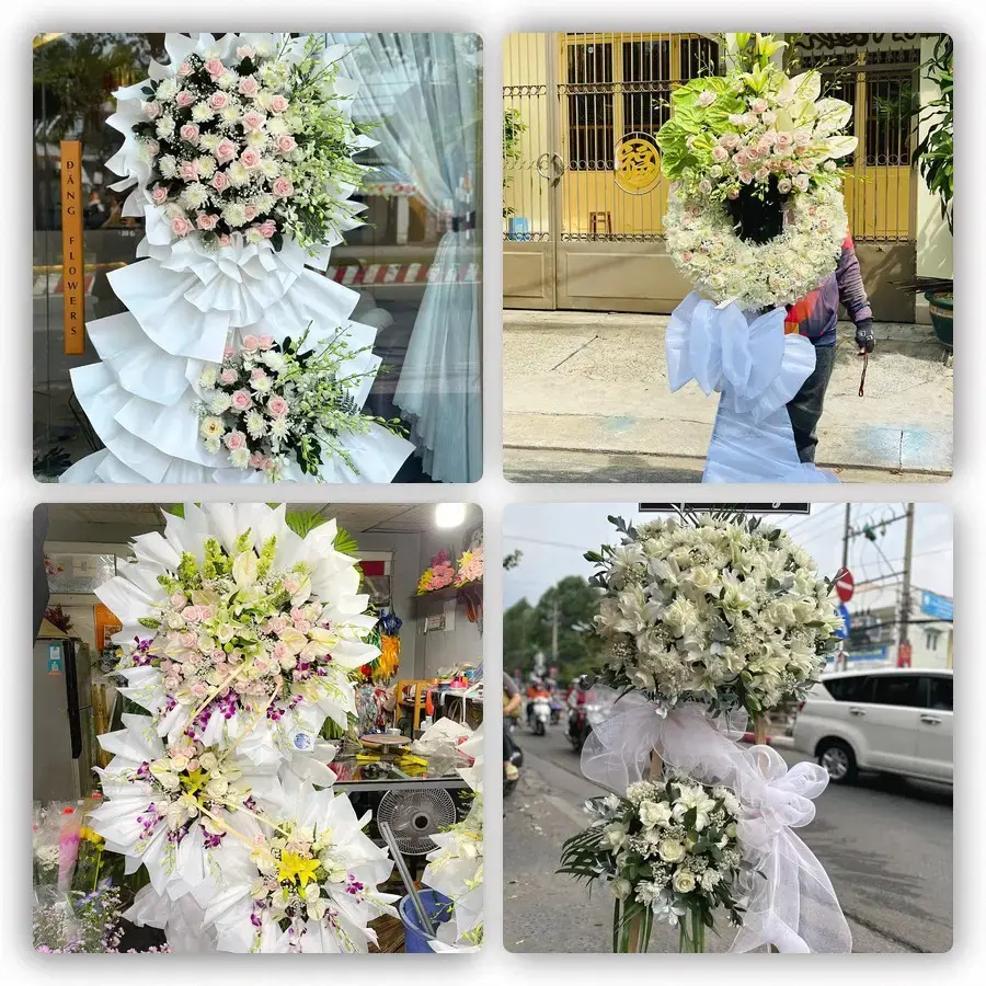 Bốn mẫu hoa đám tang Cồn