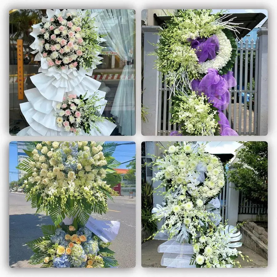 Bốn mẫu hoa đám tang Cửa Tùng