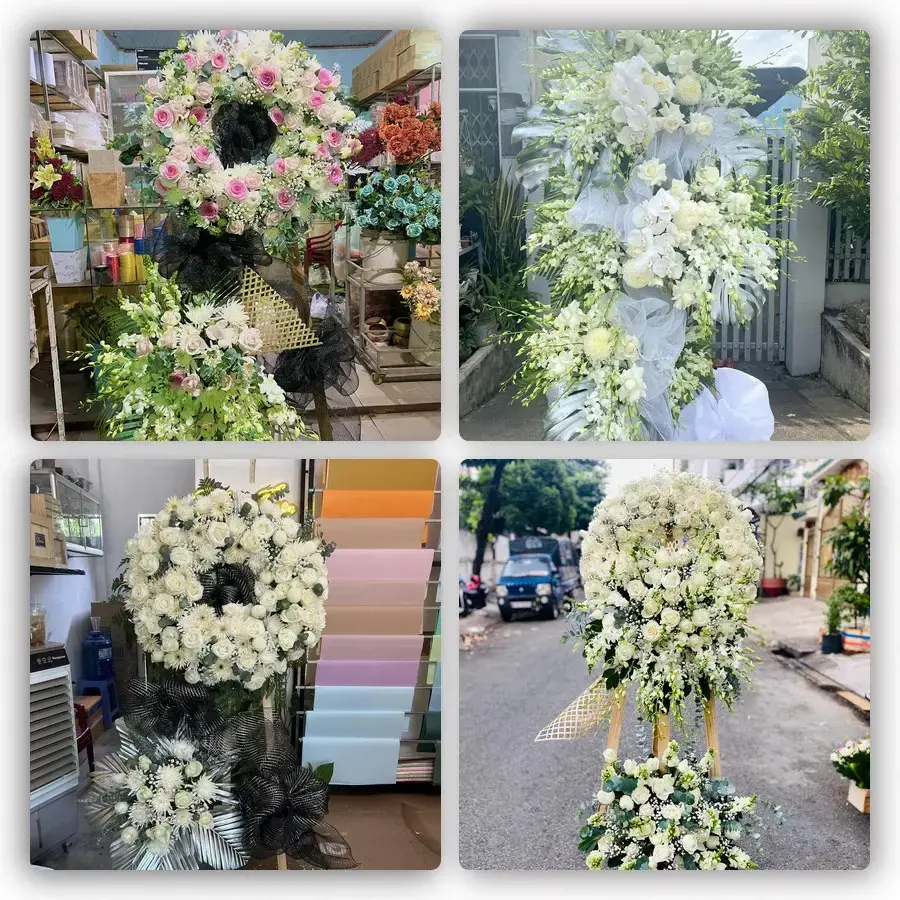 Bốn mẫu hoa đám tang Đà Lạt