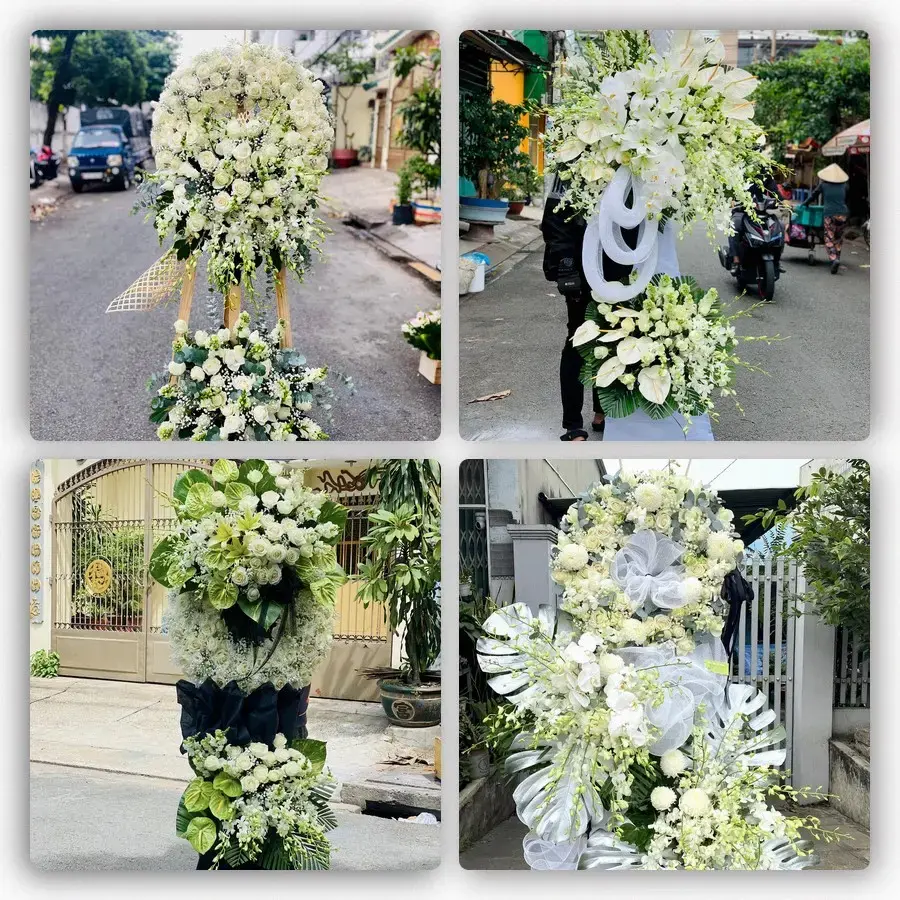 Bốn mẫu hoa đám tang Đạ M'ri