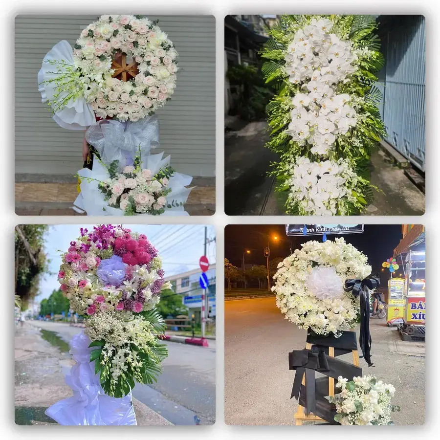 Bốn mẫu hoa đám tang Đại Nghĩa