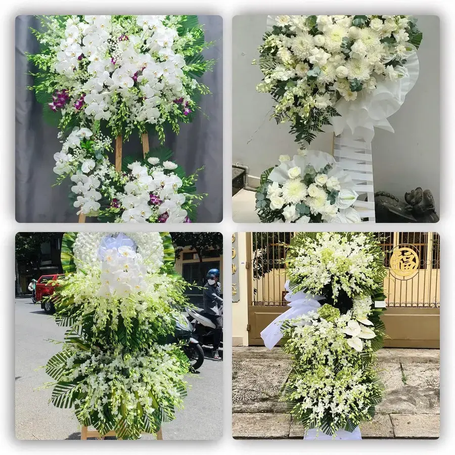 Bốn mẫu hoa đám tang Đak Pơ