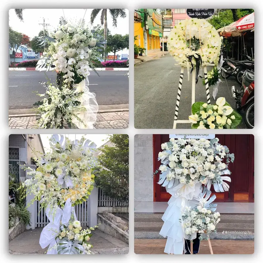 Bốn mẫu hoa đám tang Di Lăng
