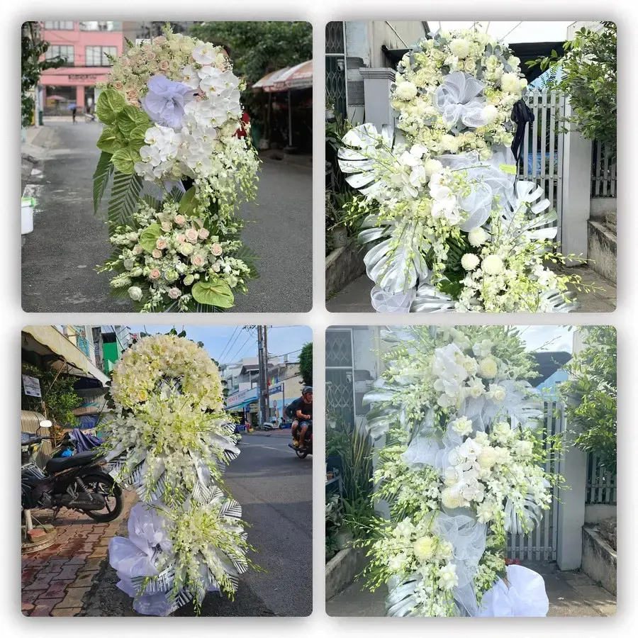 Bốn mẫu hoa đám tang Diêm Điền