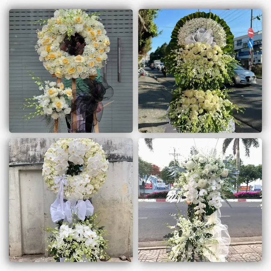 Bốn mẫu hoa đám tang Điện Bàn