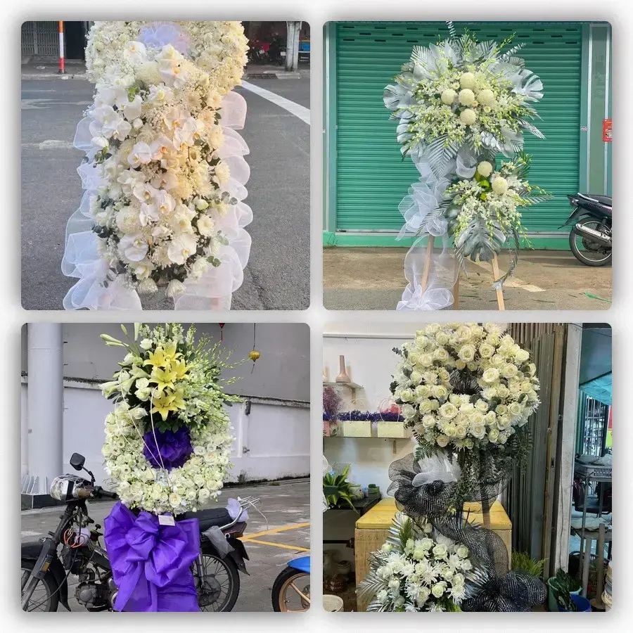 Bốn mẫu hoa đám tang Diên Sanh