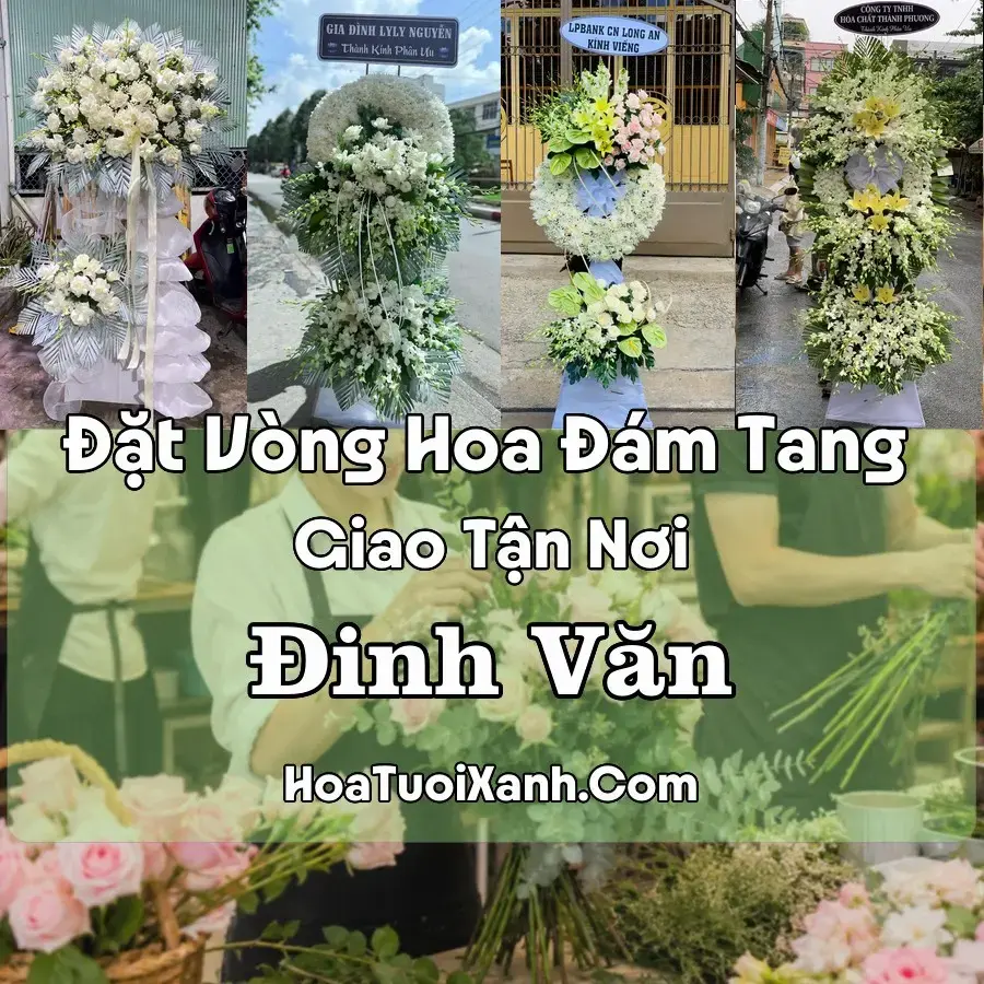 Hoa Đám Tang Đinh Văn (Xã Đinh Văn Lâm Hà, Lâm Đồng mới)