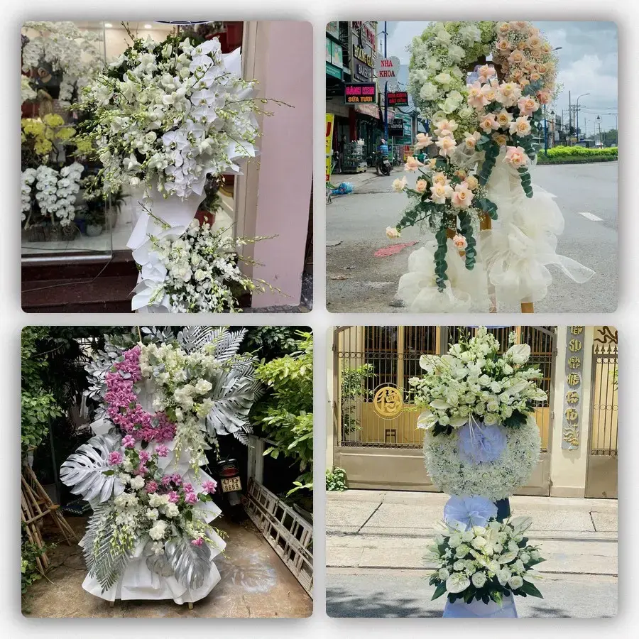Bốn mẫu hoa đám tang Đoan Hùng