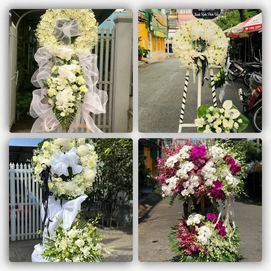 Bốn mẫu hoa đám tang Đồi Ngô