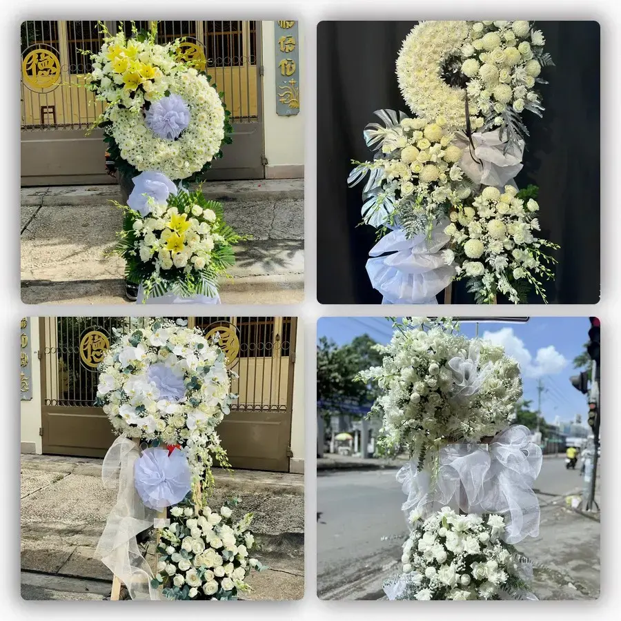 Bốn mẫu hoa đám tang Đông Hà