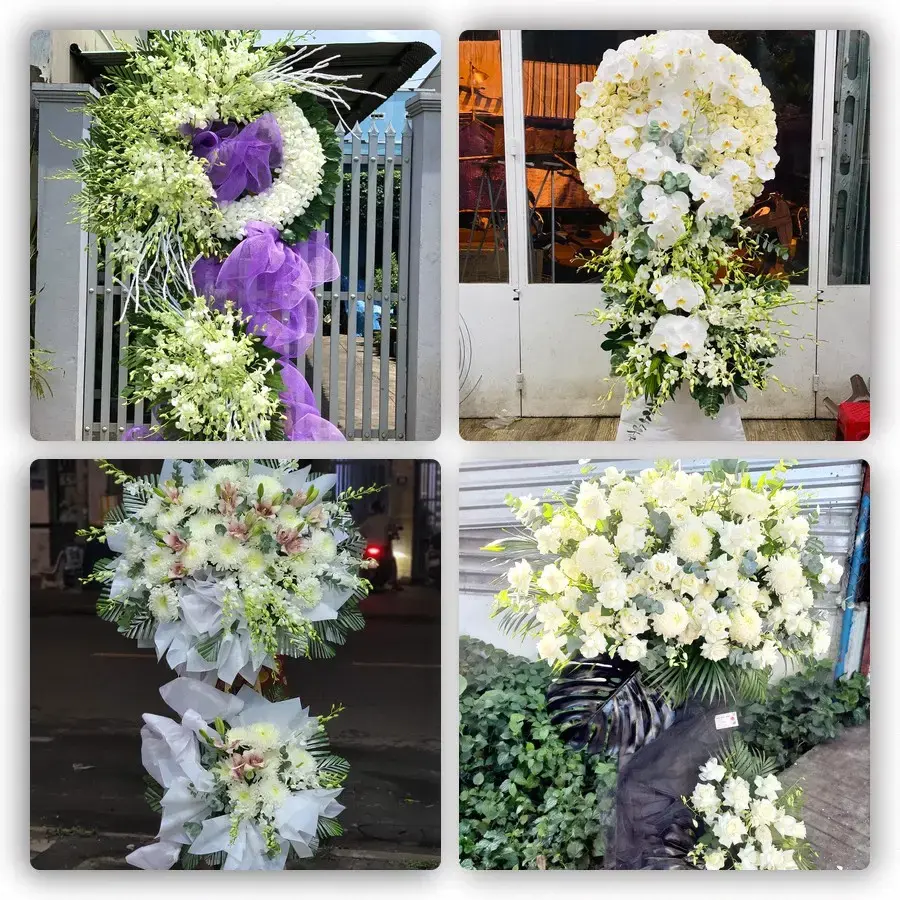 Bốn mẫu hoa đám tang Đồng Lê