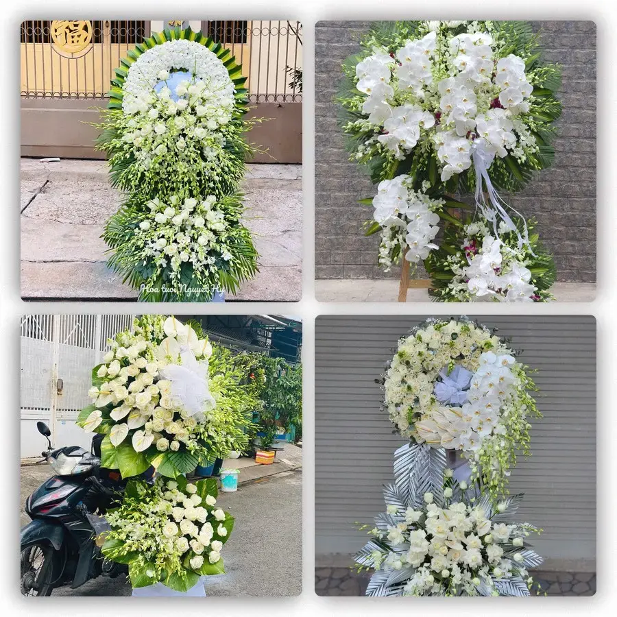 Bốn mẫu hoa đám tang Đồng Lộc
