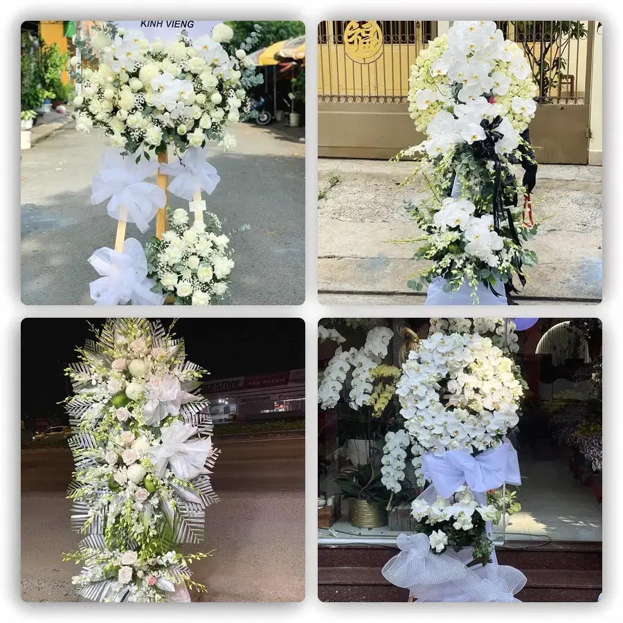 Bốn mẫu hoa đám tang Đồng Tâm