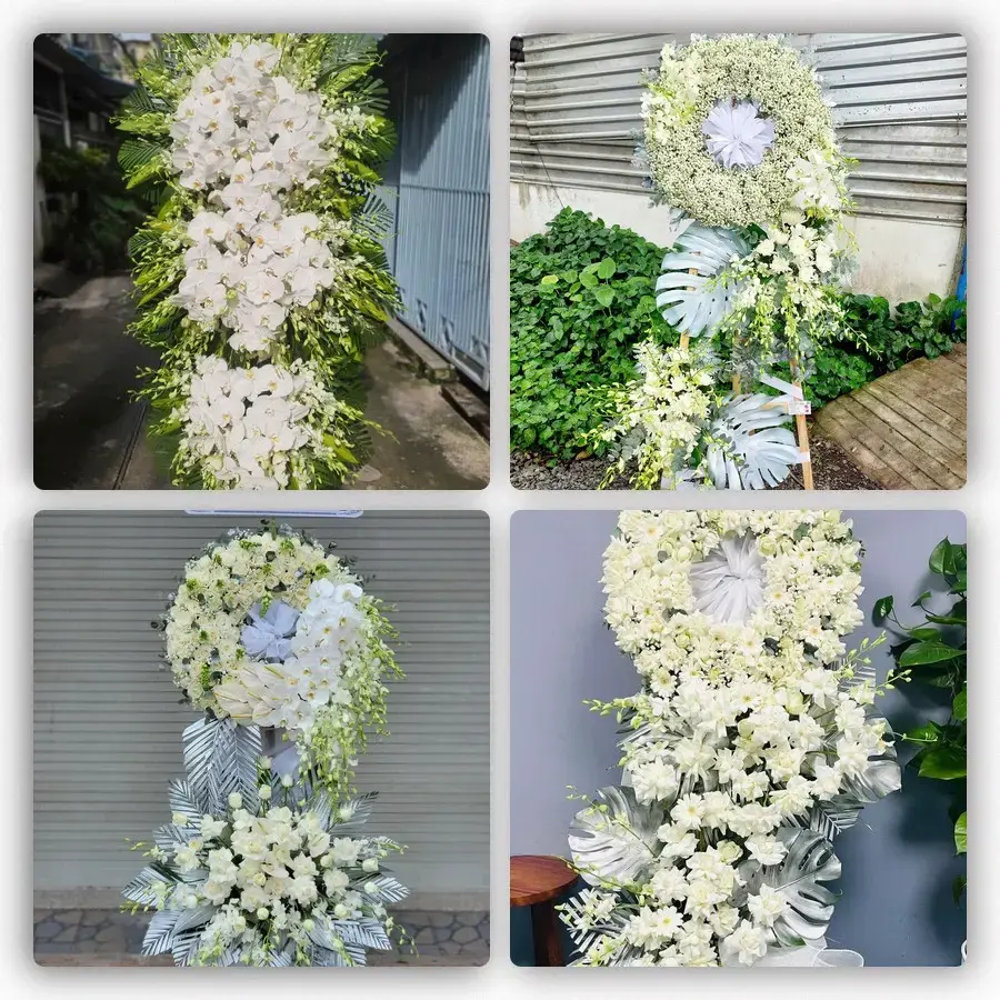 Bốn mẫu hoa đám tang Đông Triều