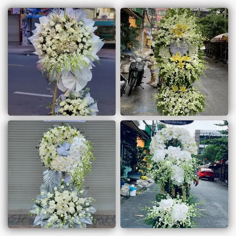 Bốn mẫu hoa đám tang Đức An