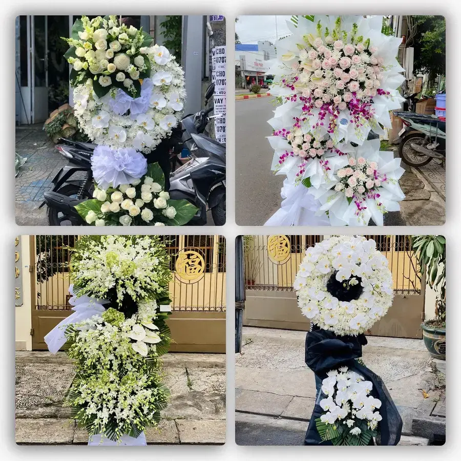 Bốn mẫu hoa đám tang Đức Phong