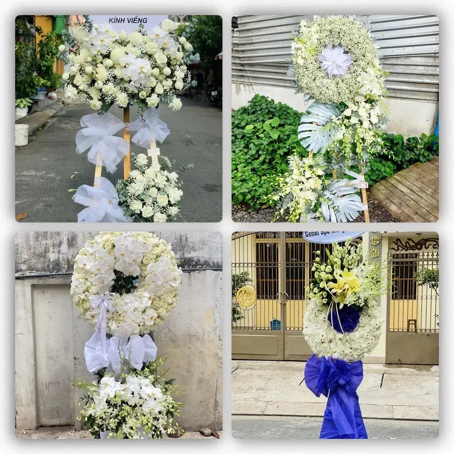Bốn mẫu hoa đám tang Dương Minh Châu