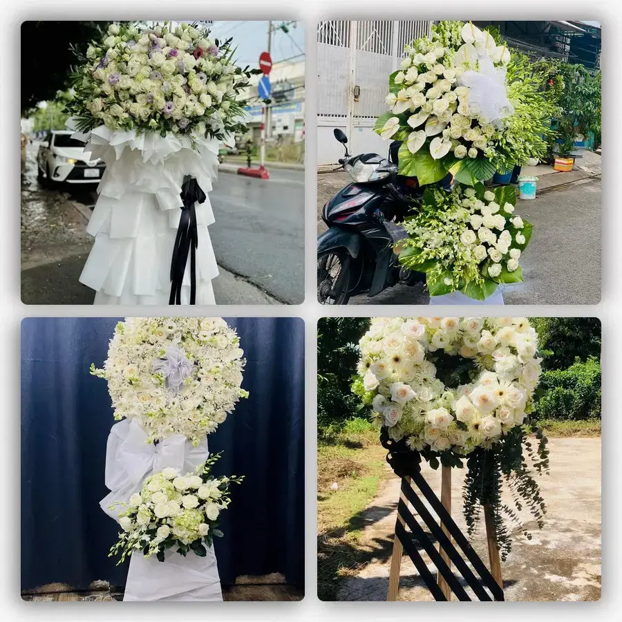 Bốn mẫu hoa đám tang Duyên Hải