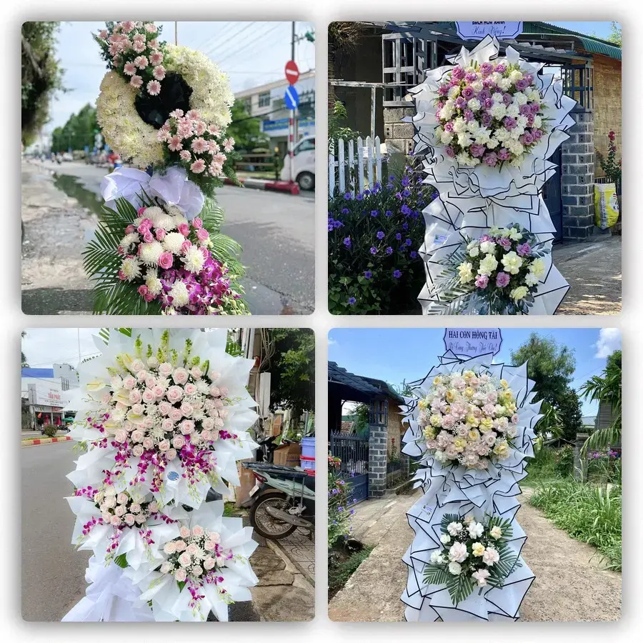 Bốn mẫu hoa đám tang Ea Drăng