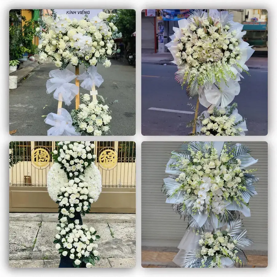 Bốn mẫu hoa đám tang Ea Kar