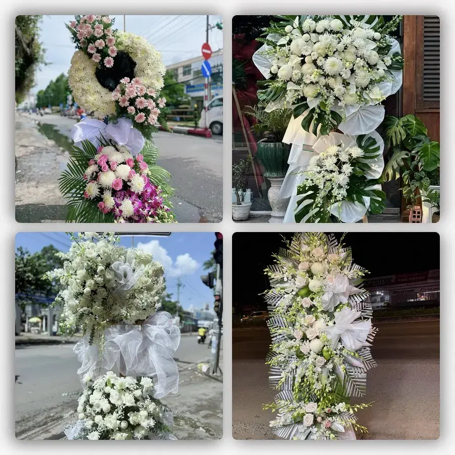 Bốn mẫu hoa đám tang Ea Pốk