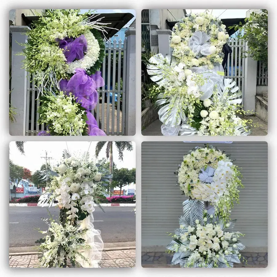 Bốn mẫu hoa đám tang Gia Bình