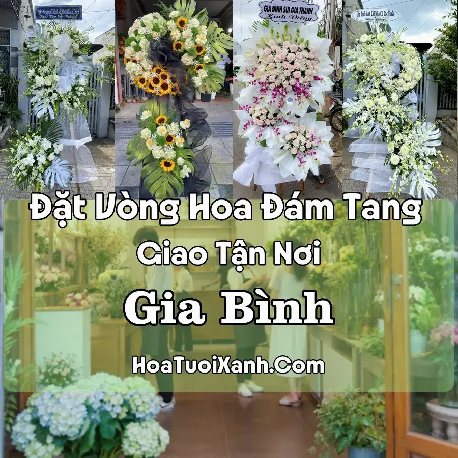 Hoa đám tang Gia Bình