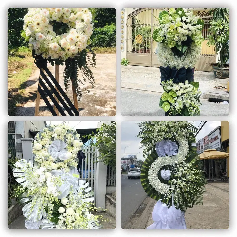 Bốn mẫu hoa đám tang Gia Ray