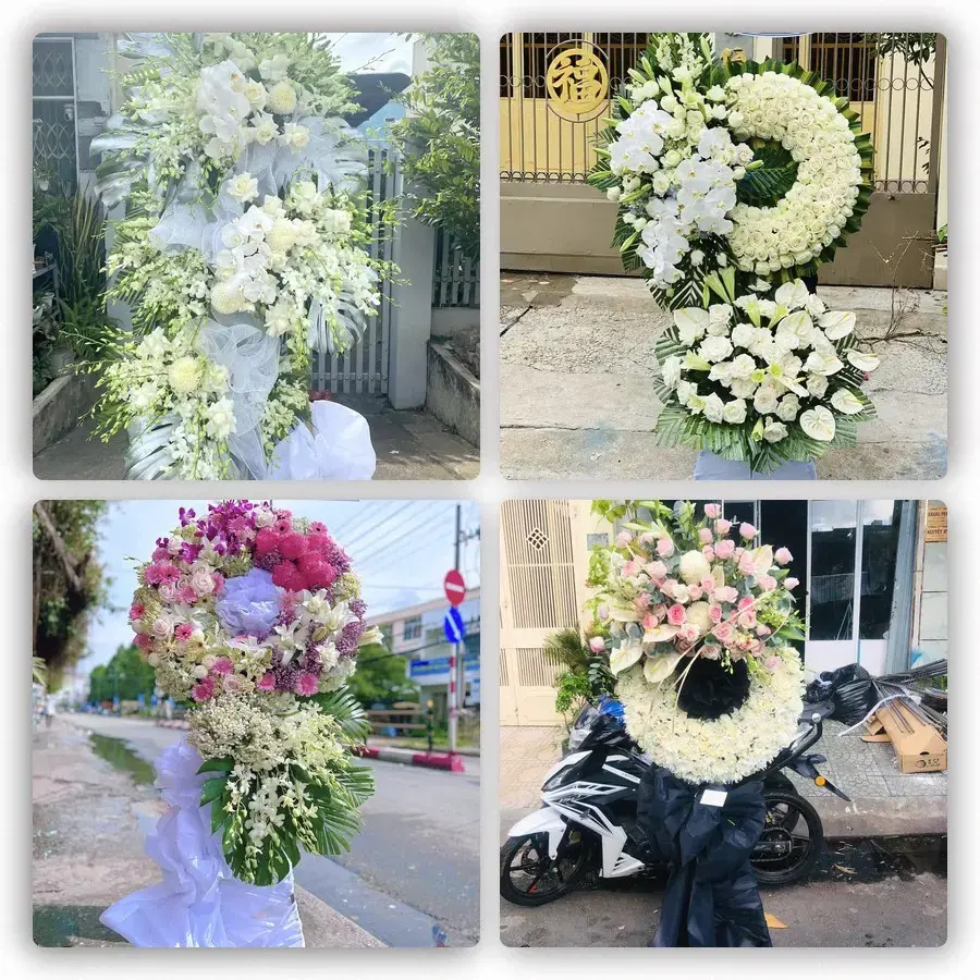 Bốn mẫu hoa đám tang Gio Linh