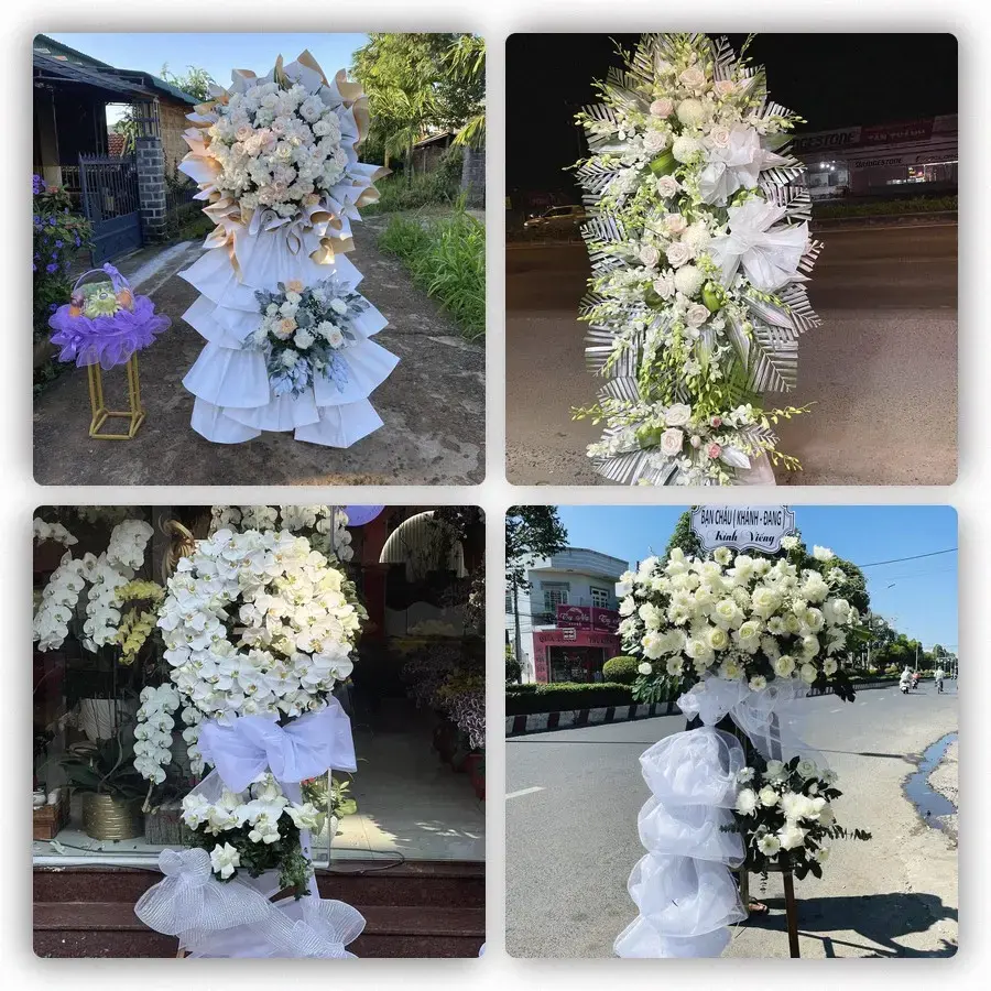 Bốn mẫu hoa đám tang Hải Dương