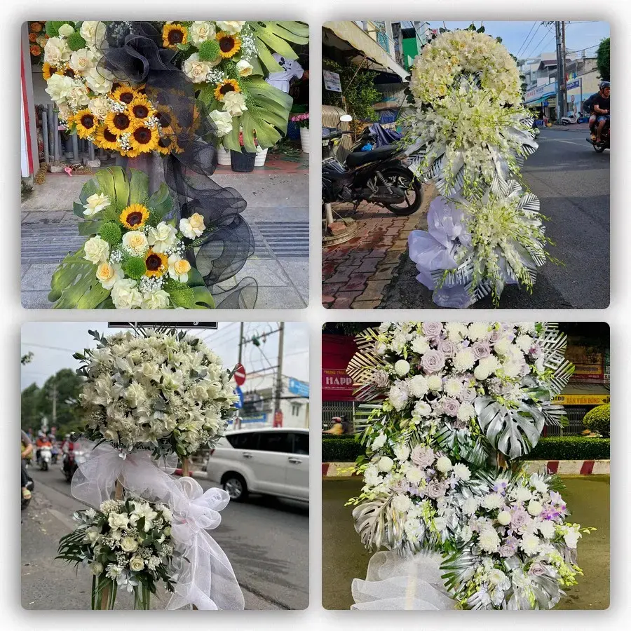 Bốn mẫu hoa đám tang Hồi Xuân