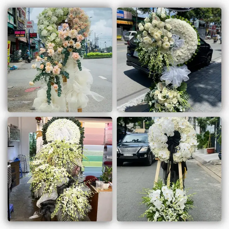 Bốn mẫu hoa đám tang Hợp Hòa