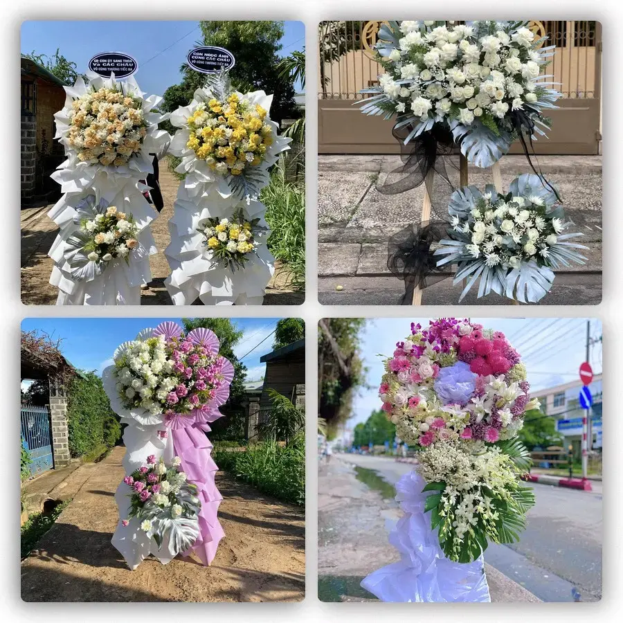Bốn mẫu hoa đám tang Huỳnh Hữu Nghĩa