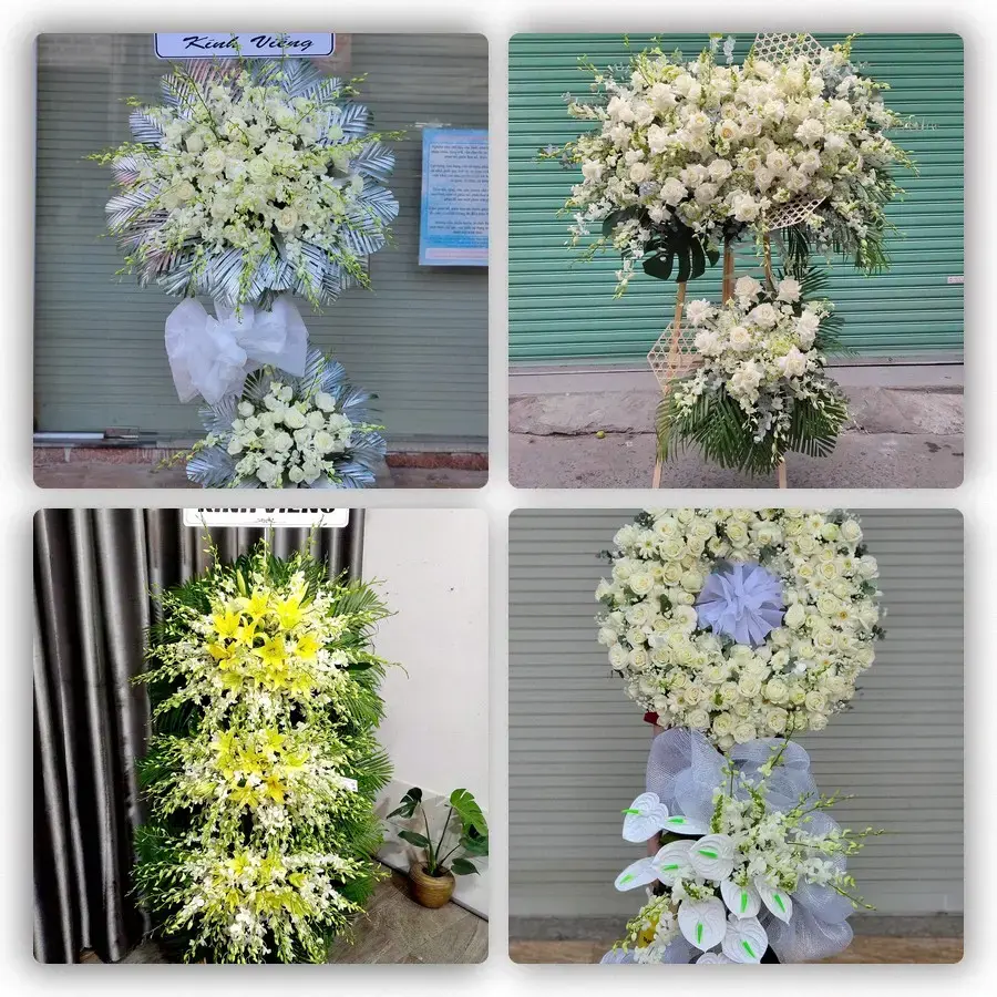 Bốn mẫu hoa đám tang Kế Sách