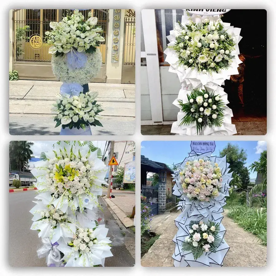 Bốn mẫu hoa đám tang Kép